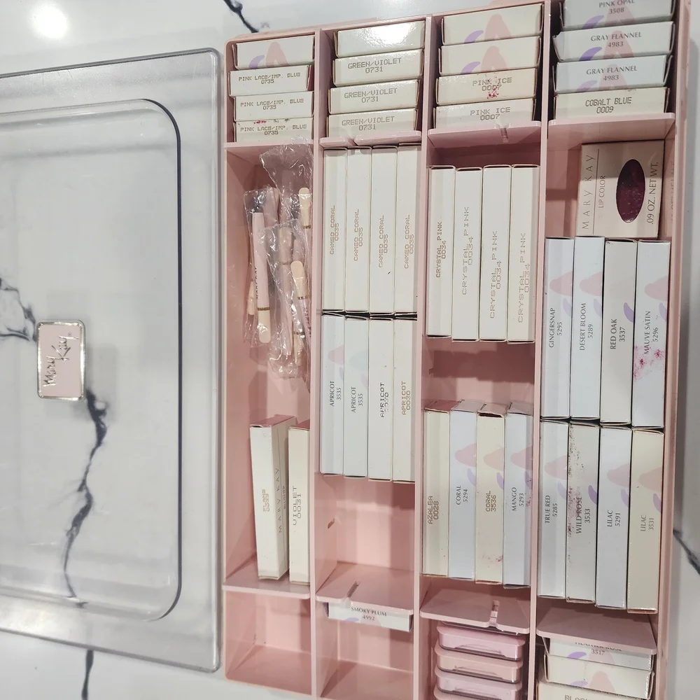 Mary KAY Makeup Organizer with Multiple Compartments & LOTS of New Product